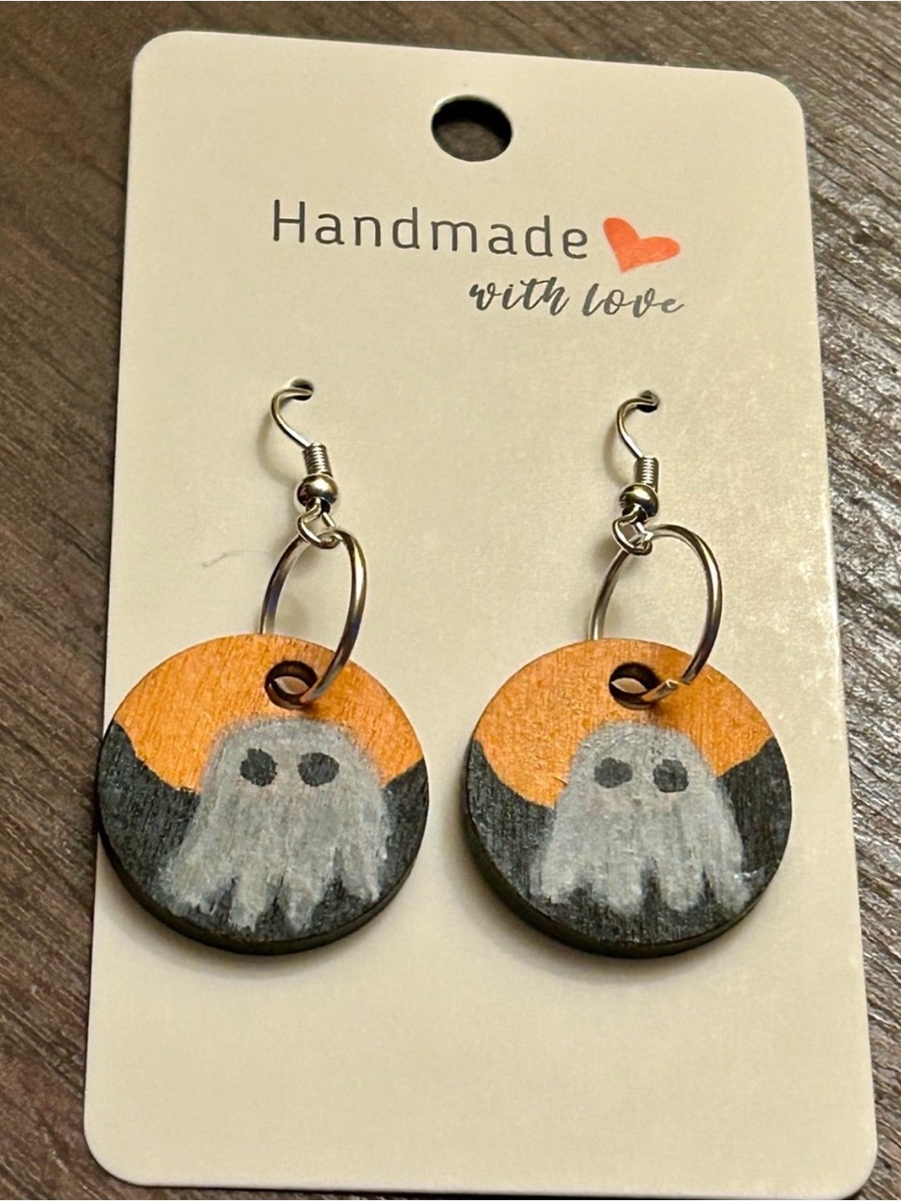 Handmade Jewelry Halloween Ghost Earrings
